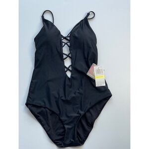 BCA Black One Piece‎ Swimsuit Size Medium